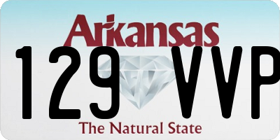 AR license plate 129VVP