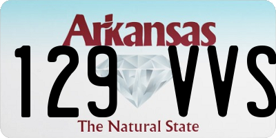 AR license plate 129VVS