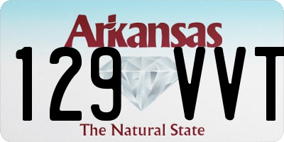 AR license plate 129VVT