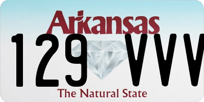 AR license plate 129VVV