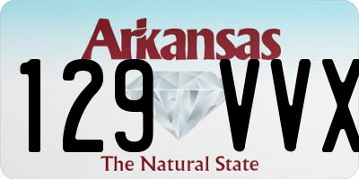 AR license plate 129VVX