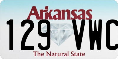 AR license plate 129VWC