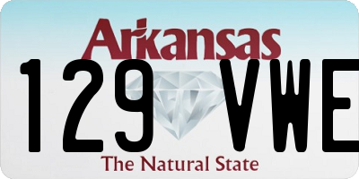 AR license plate 129VWE