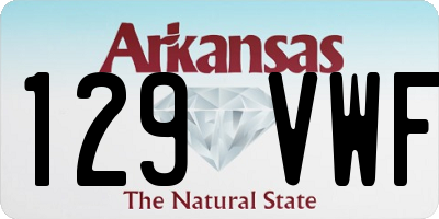 AR license plate 129VWF