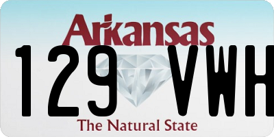 AR license plate 129VWH