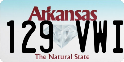 AR license plate 129VWI