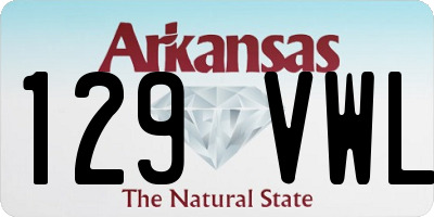AR license plate 129VWL