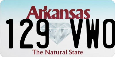 AR license plate 129VWO