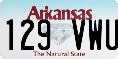 AR license plate 129VWU