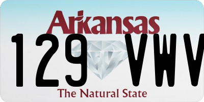 AR license plate 129VWV