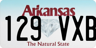 AR license plate 129VXB