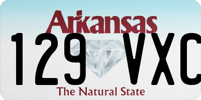 AR license plate 129VXC