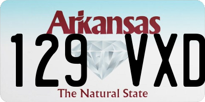 AR license plate 129VXD