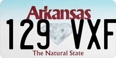 AR license plate 129VXF