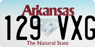 AR license plate 129VXG