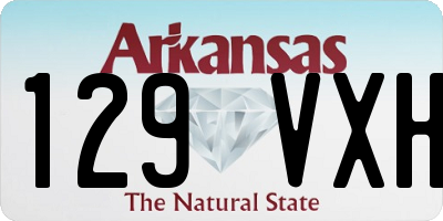 AR license plate 129VXH