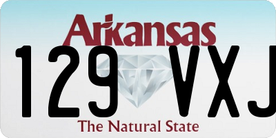 AR license plate 129VXJ