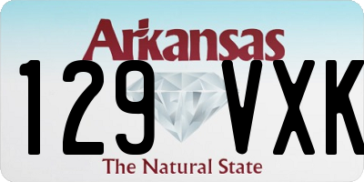 AR license plate 129VXK