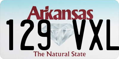 AR license plate 129VXL
