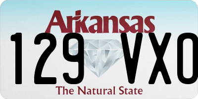 AR license plate 129VXO