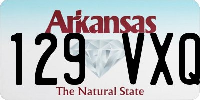 AR license plate 129VXQ