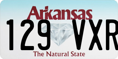 AR license plate 129VXR