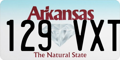 AR license plate 129VXT
