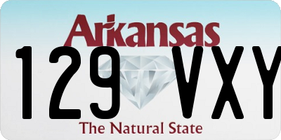 AR license plate 129VXY