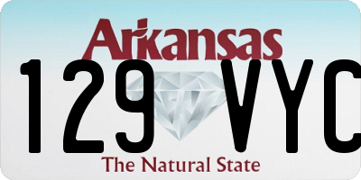 AR license plate 129VYC