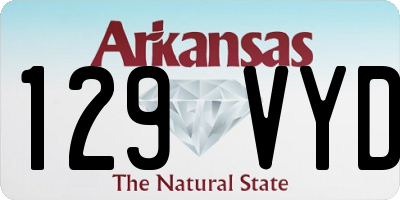 AR license plate 129VYD