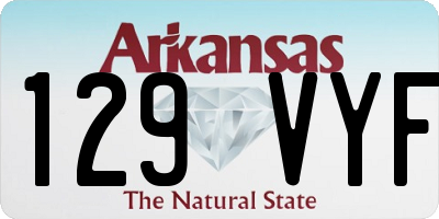 AR license plate 129VYF