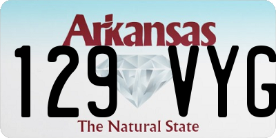 AR license plate 129VYG