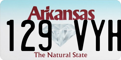 AR license plate 129VYH