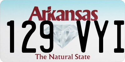 AR license plate 129VYI