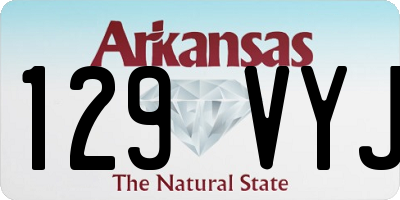 AR license plate 129VYJ