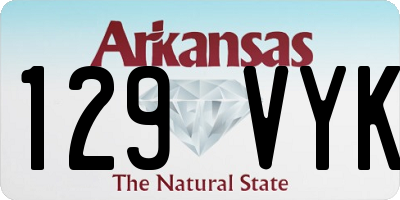 AR license plate 129VYK