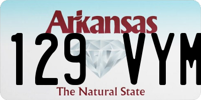 AR license plate 129VYM