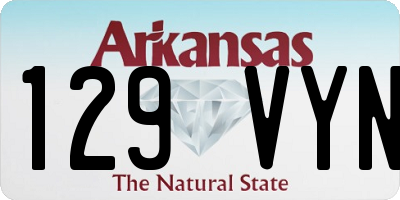 AR license plate 129VYN