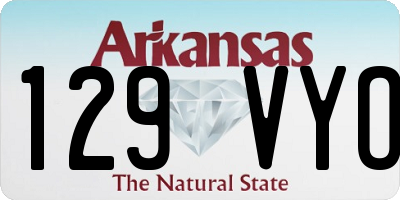 AR license plate 129VYO