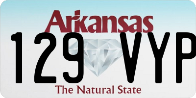 AR license plate 129VYP