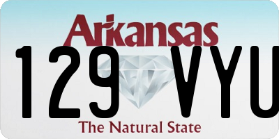 AR license plate 129VYU