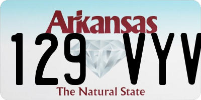 AR license plate 129VYV