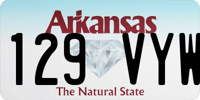 AR license plate 129VYW