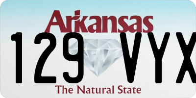 AR license plate 129VYX