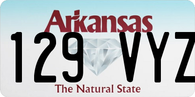 AR license plate 129VYZ