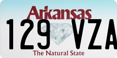 AR license plate 129VZA
