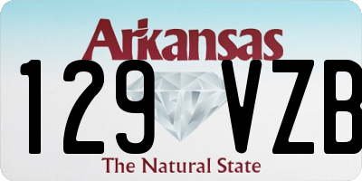 AR license plate 129VZB