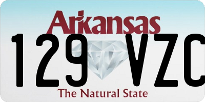 AR license plate 129VZC