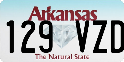 AR license plate 129VZD