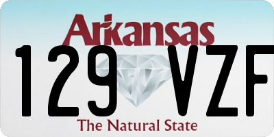 AR license plate 129VZF